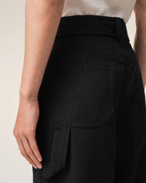 Black New Wool Worker Trousers - Man - 5 - AMI Paris - Ami Paris