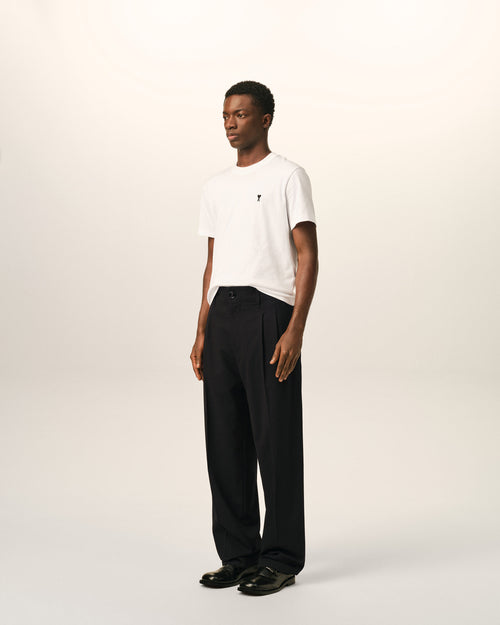 Black two-pleats wool trousers - Man - 6 - AMI Paris - Ami Paris