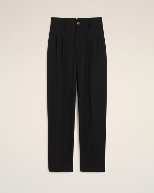 Black two-pleats wool trousers - Man - 1 - AMI Paris - Ami Paris