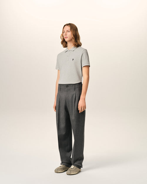 Pantalon gris deux plis en laine - Homme - 6 - AMI Paris - Ami Paris