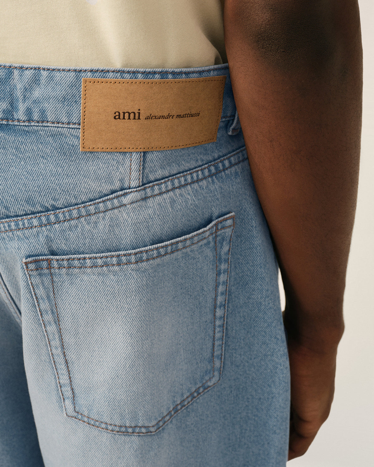 Blue baggy-fit cotton jeans - 5