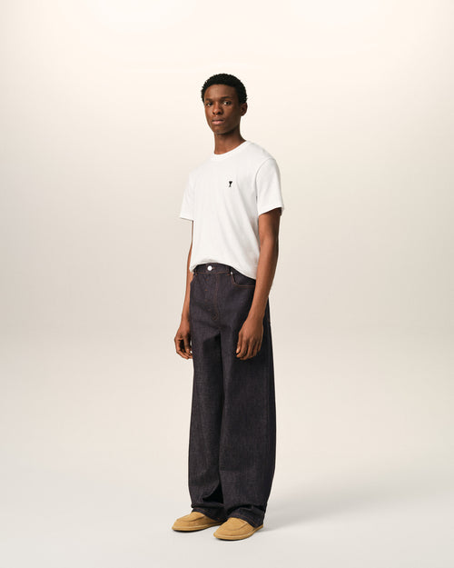 Blue baggy-fit cotton jeans - Man - 6 - AMI Paris - Ami Paris
