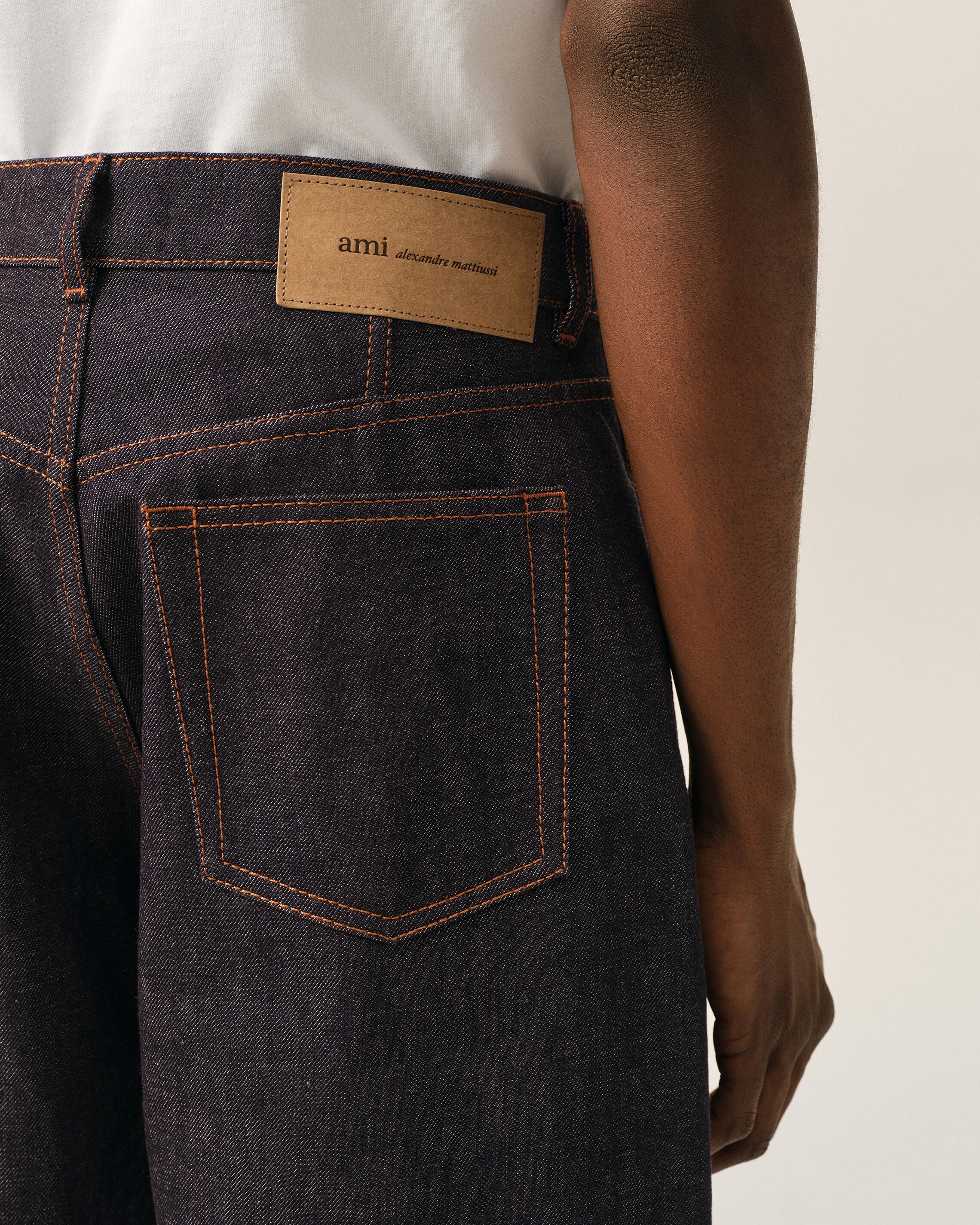 Blue baggy-fit cotton jeans - 5