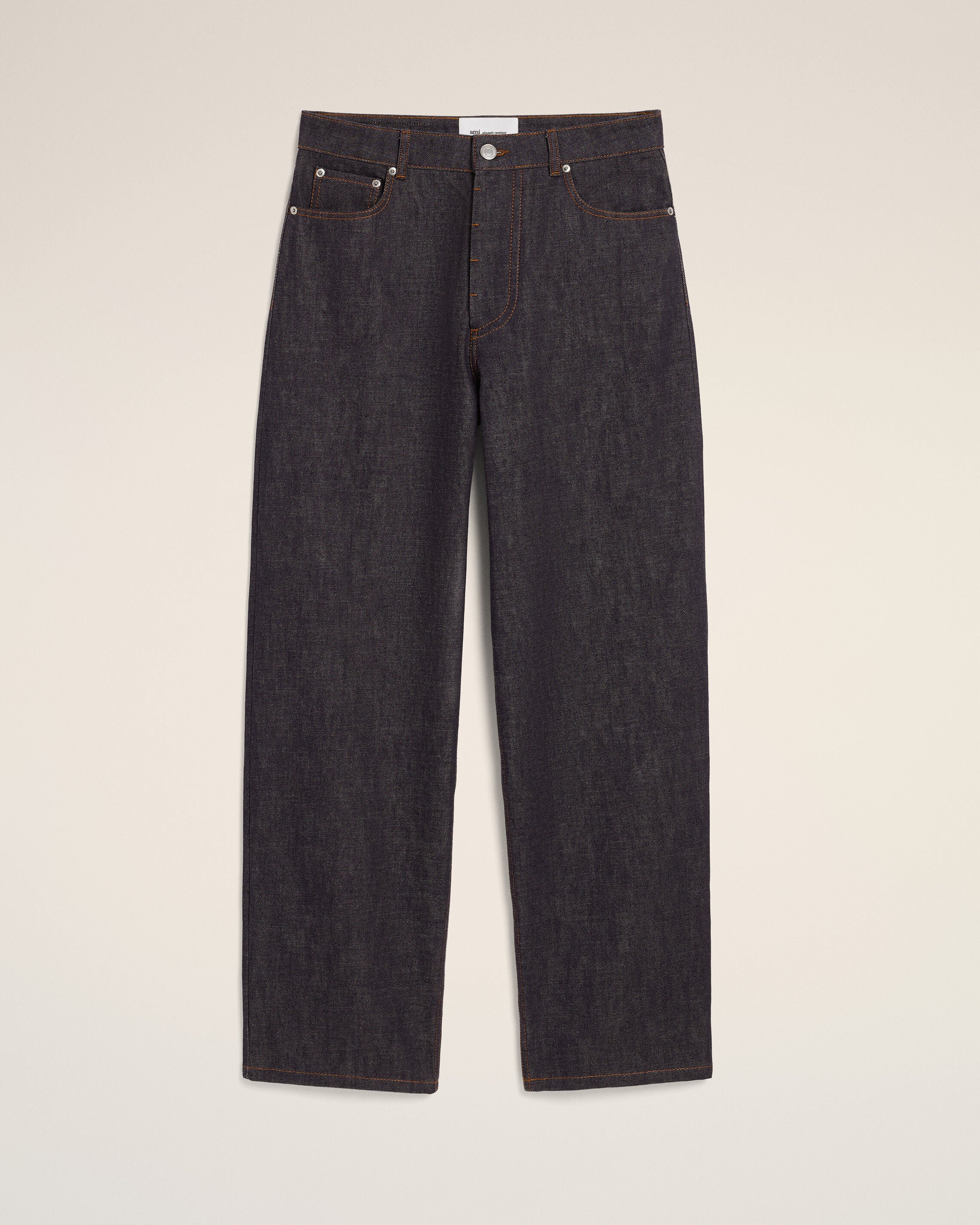 Blue baggy-fit cotton jeans - 1