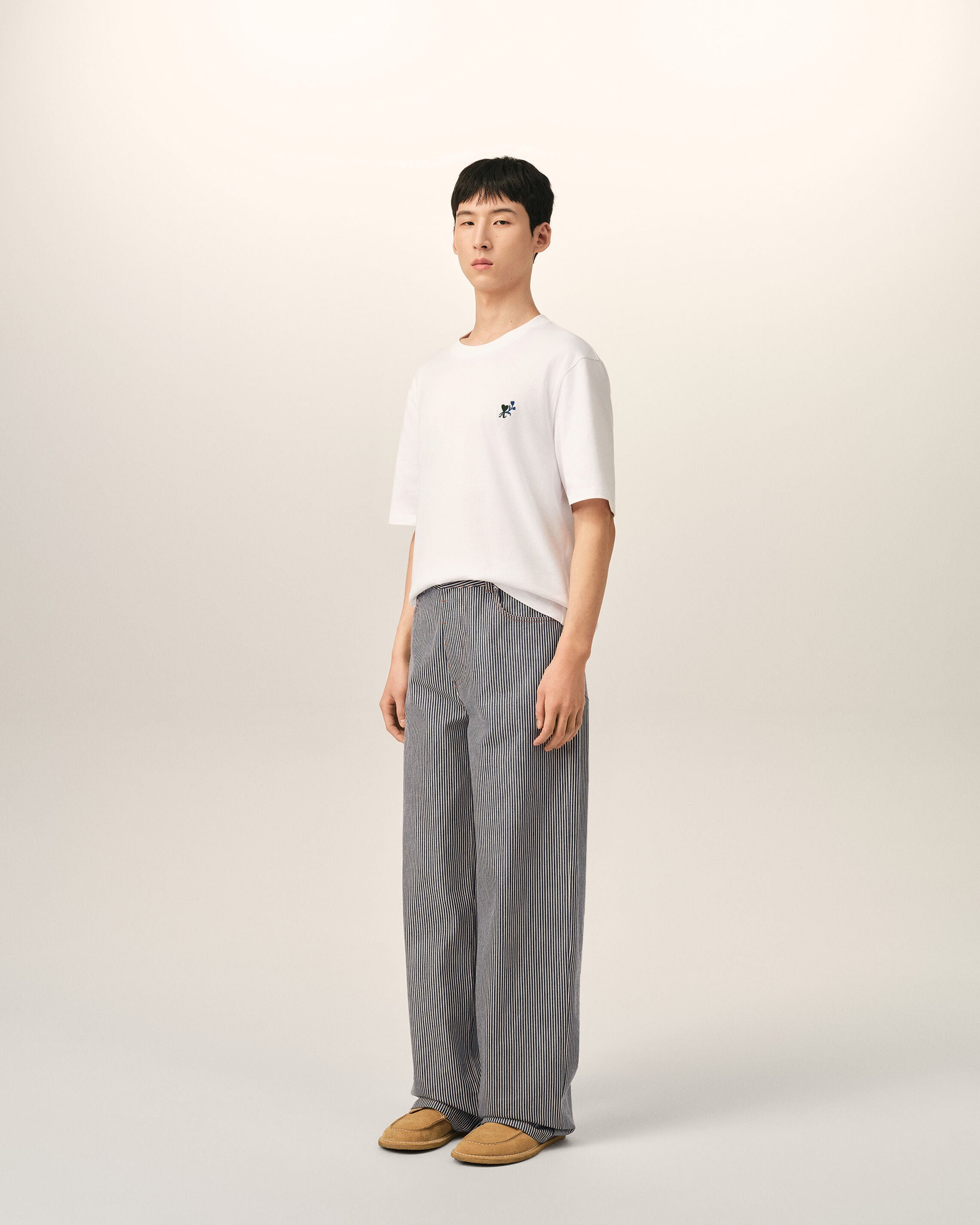 Blue baggy-fit cotton jeans - 6