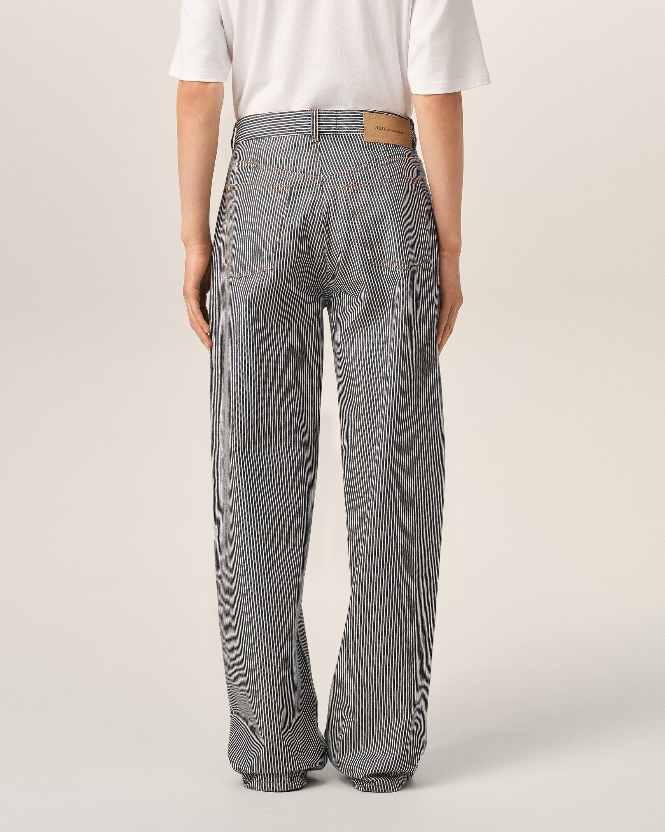 Blue baggy-fit cotton jeans - 4