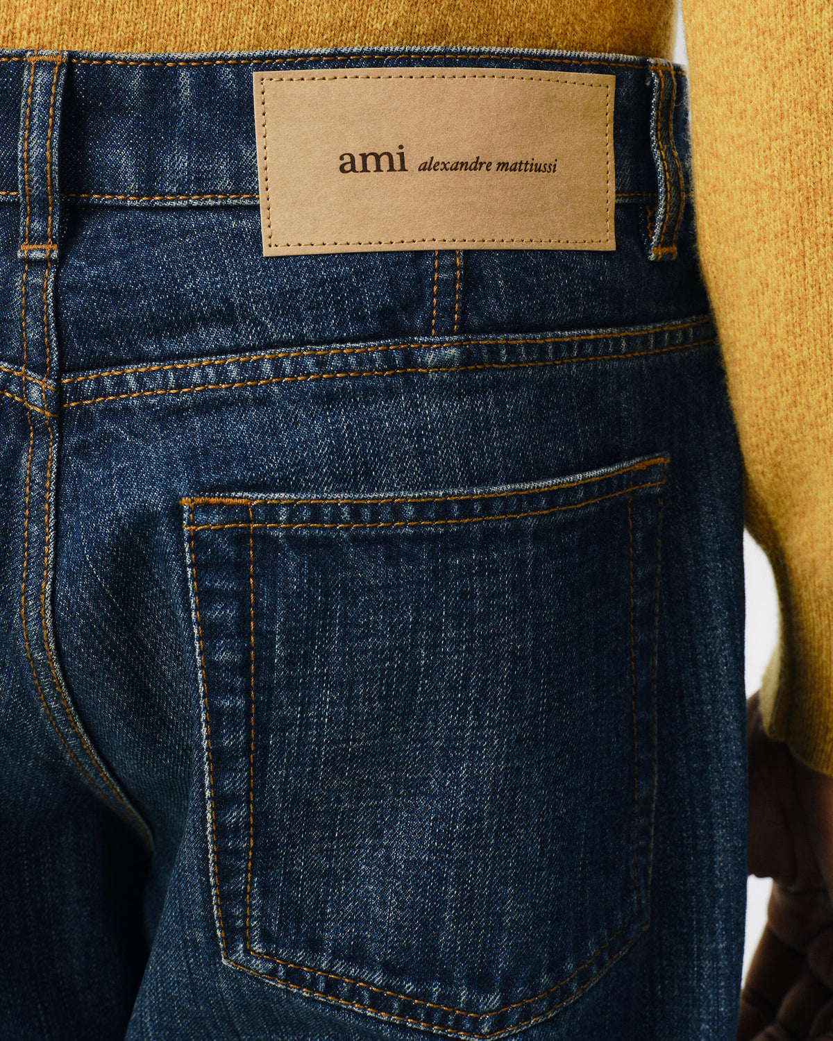 Blue parisian-fit cotton jeans - 5