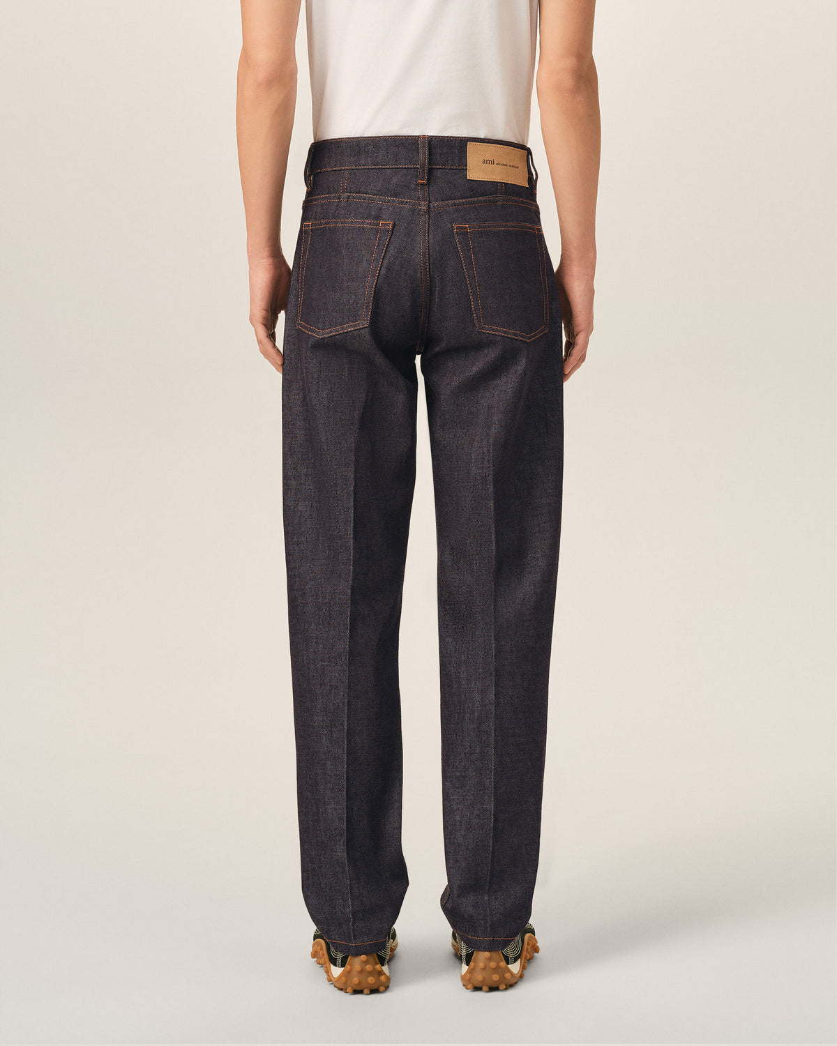 Blue parisian-fit cotton jeans - 4