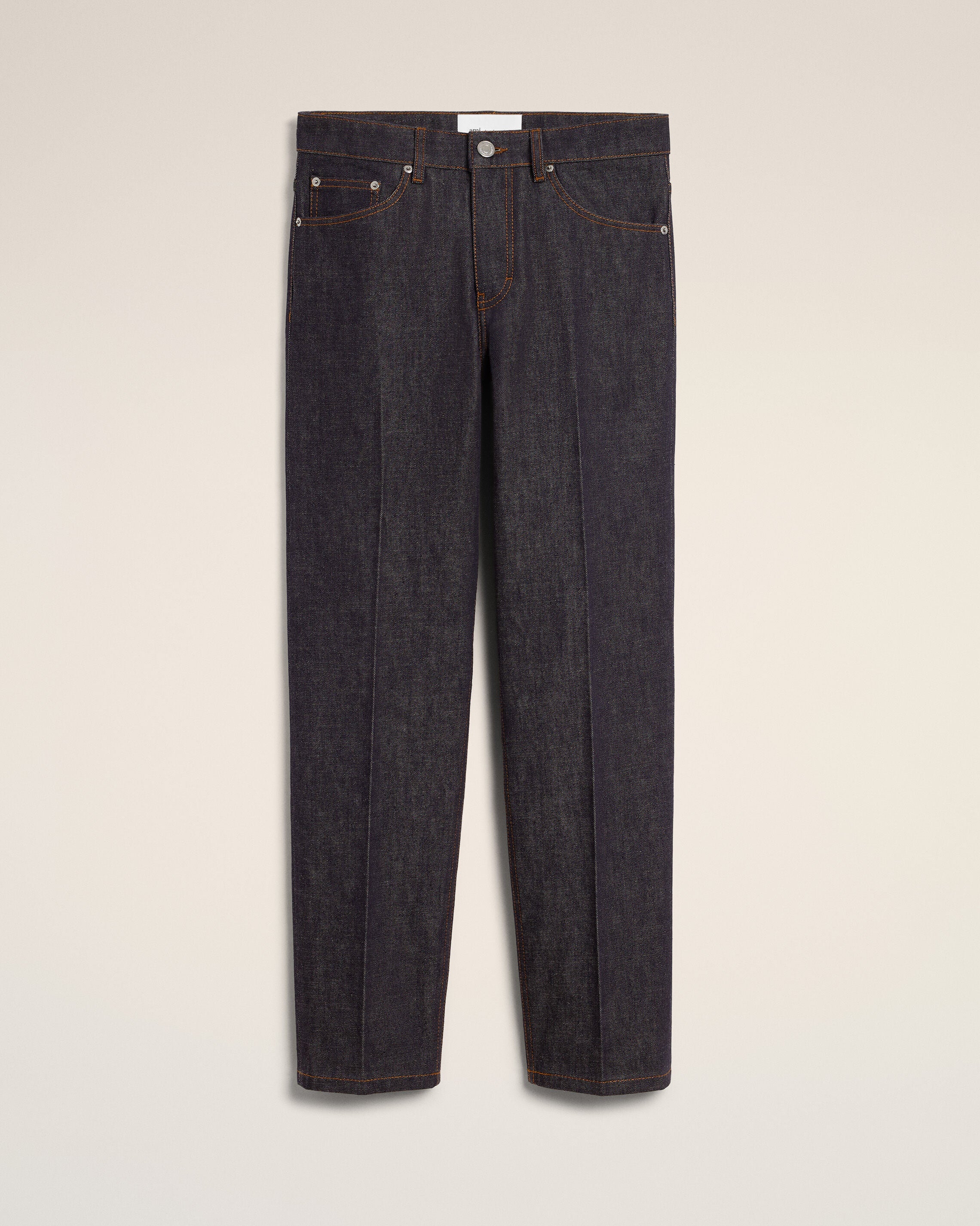 Blue parisian-fit cotton jeans - 1
