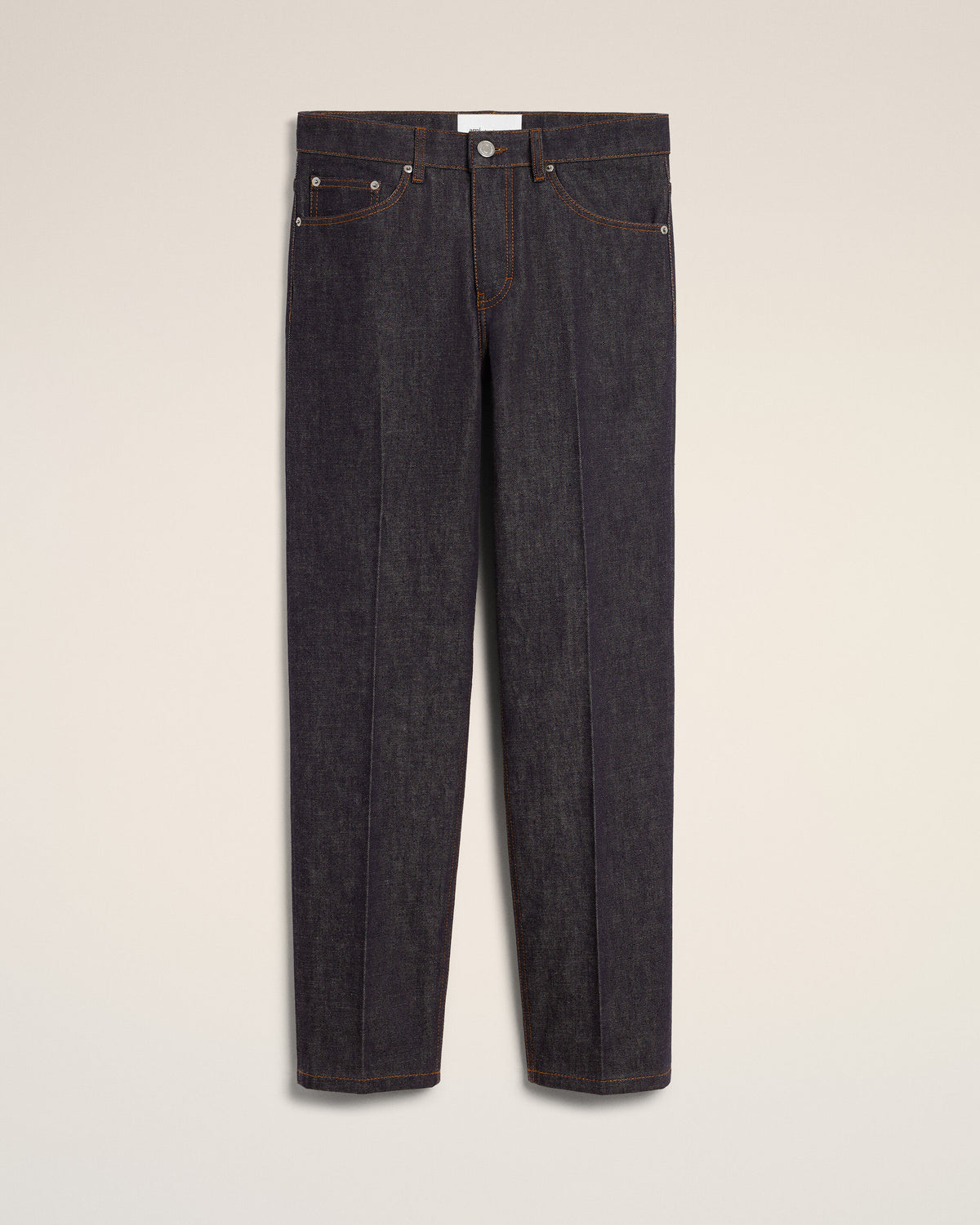 Blue parisian-fit cotton jeans - 1