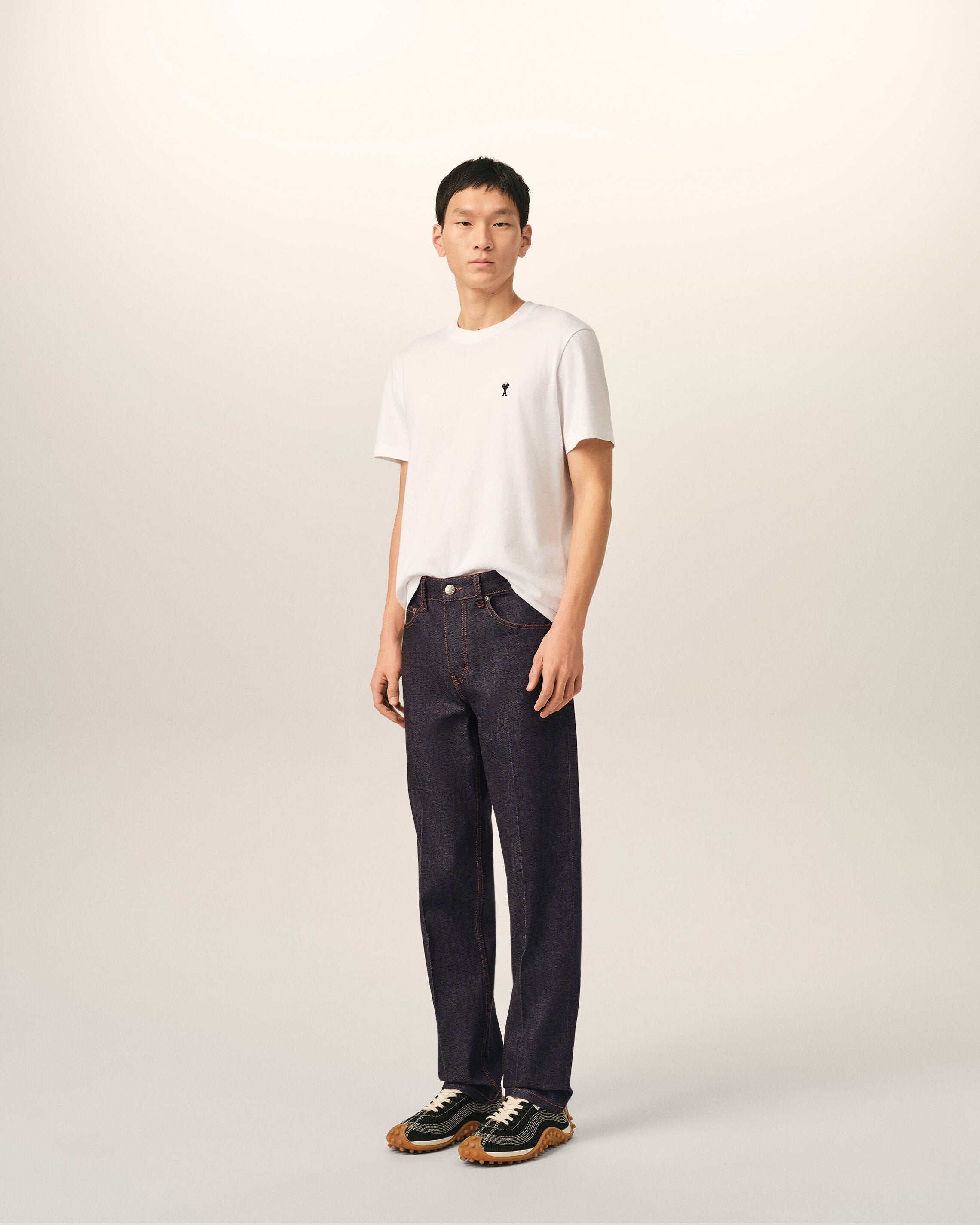 Blue parisian-fit cotton jeans - 6