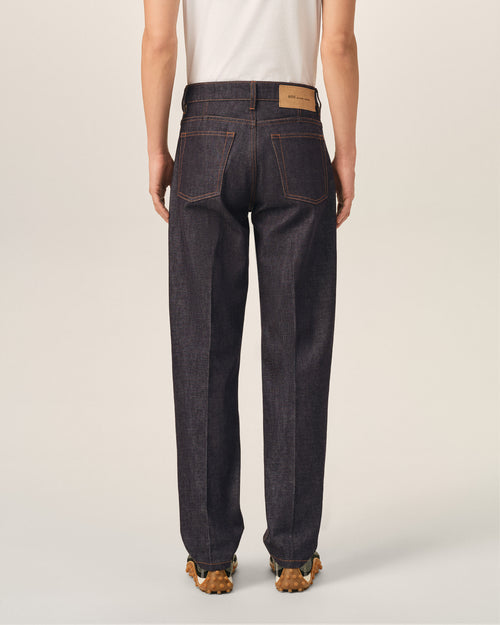 Blue parisian-fit cotton jeans - Man - 4 - AMI Paris - Ami Paris