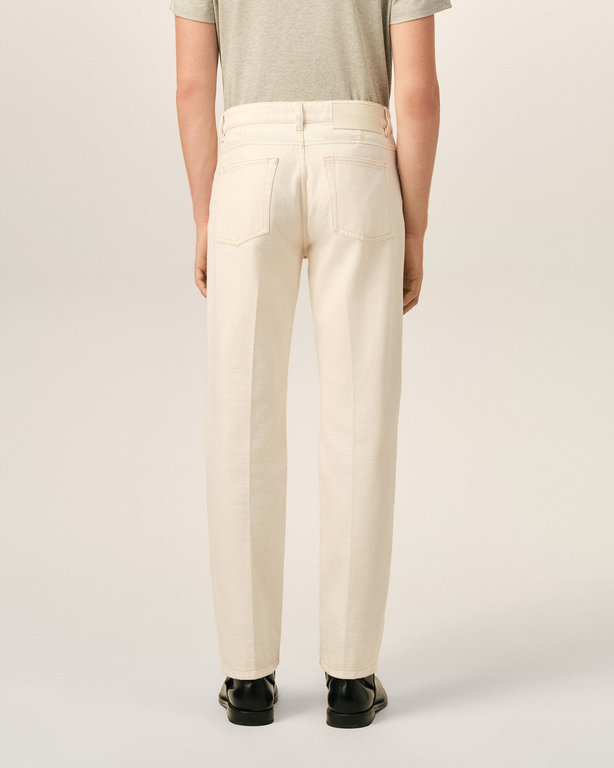 White parisian-fit cotton jeans - 4