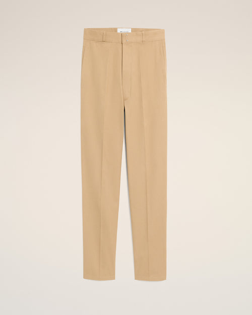 Beige parisian-fit cotton trousers - Man - 1 - AMI Paris - Ami Paris