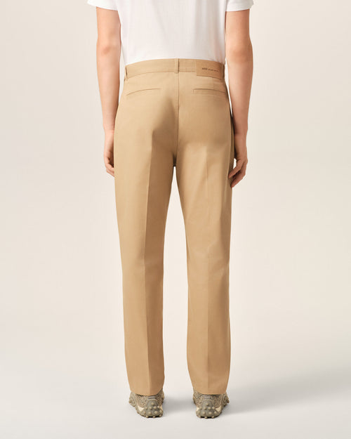 Beige parisian-fit cotton trousers - Man - 4 - AMI Paris - Ami Paris