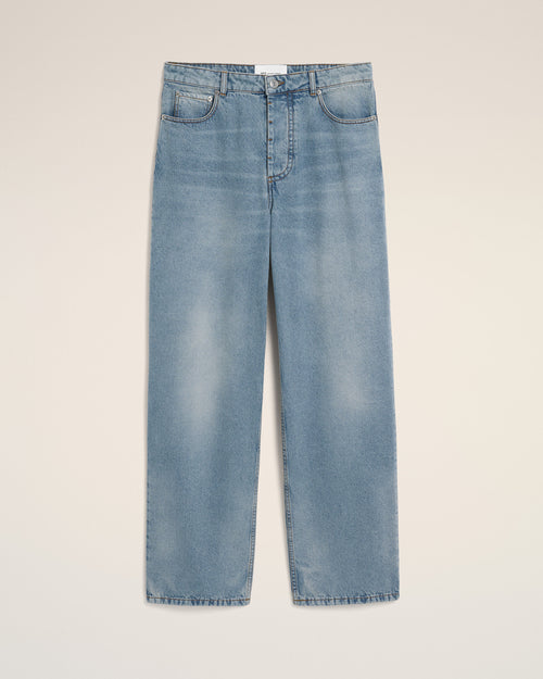 Vaqueros baggy de algodón azul - Hombre - 1 - AMI Paris - Ami Paris
