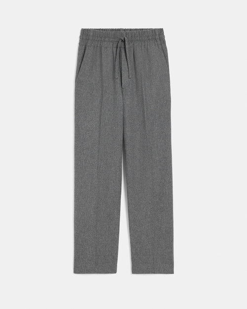 Pantalón de lana gris con cintura elástica - Hombre - 1 - AMI Paris - Ami Paris