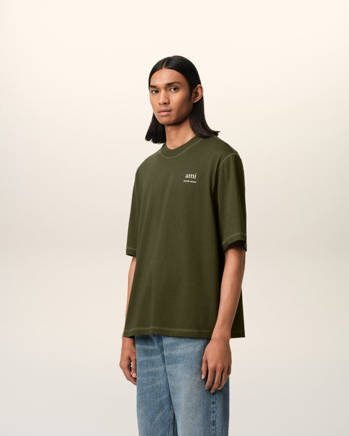 Green Cotton T-Shirt - 6 - Ami Paris
