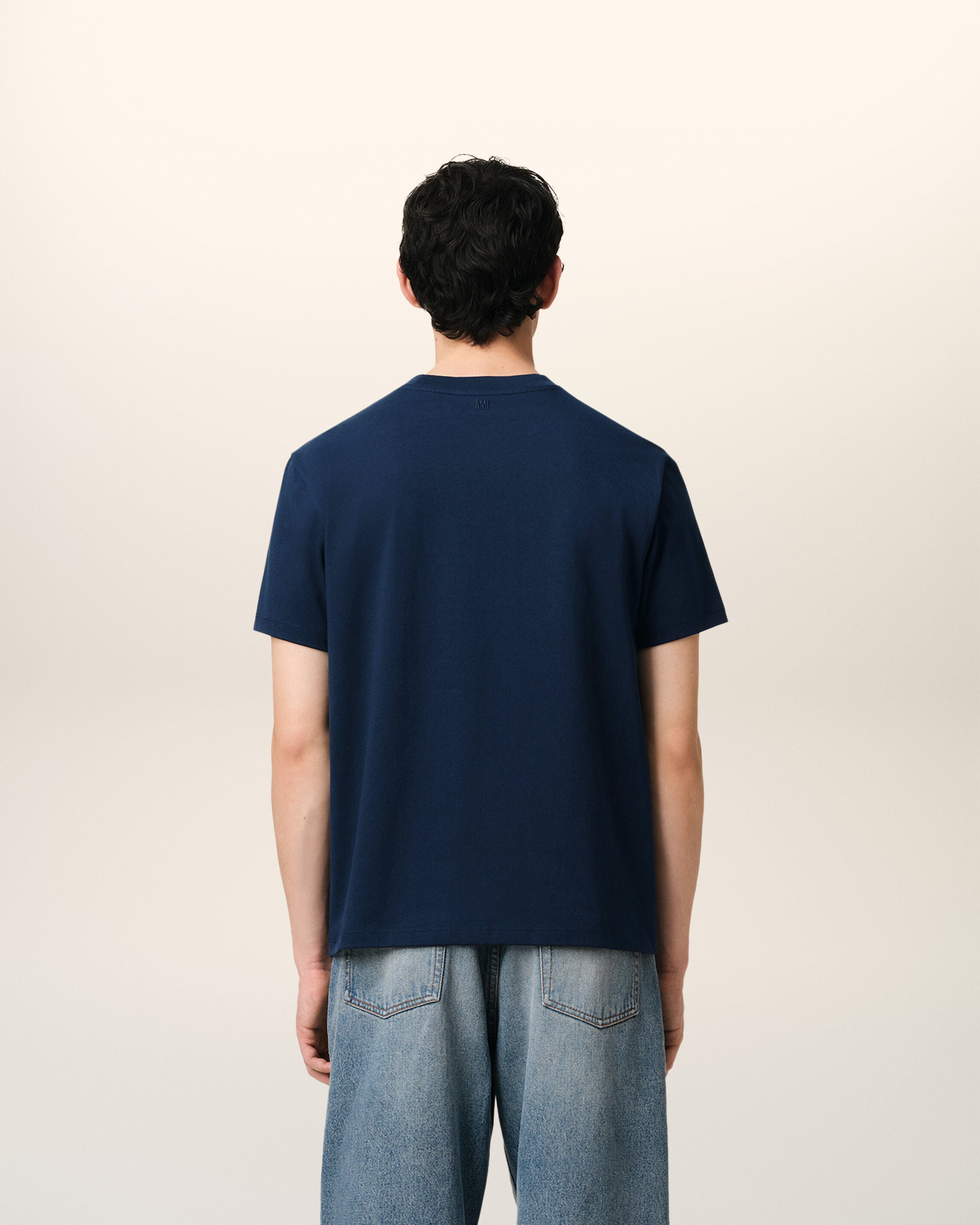 NIGHT BLUE Off-White Ami de Coeur T-shirt | AMI PARIS