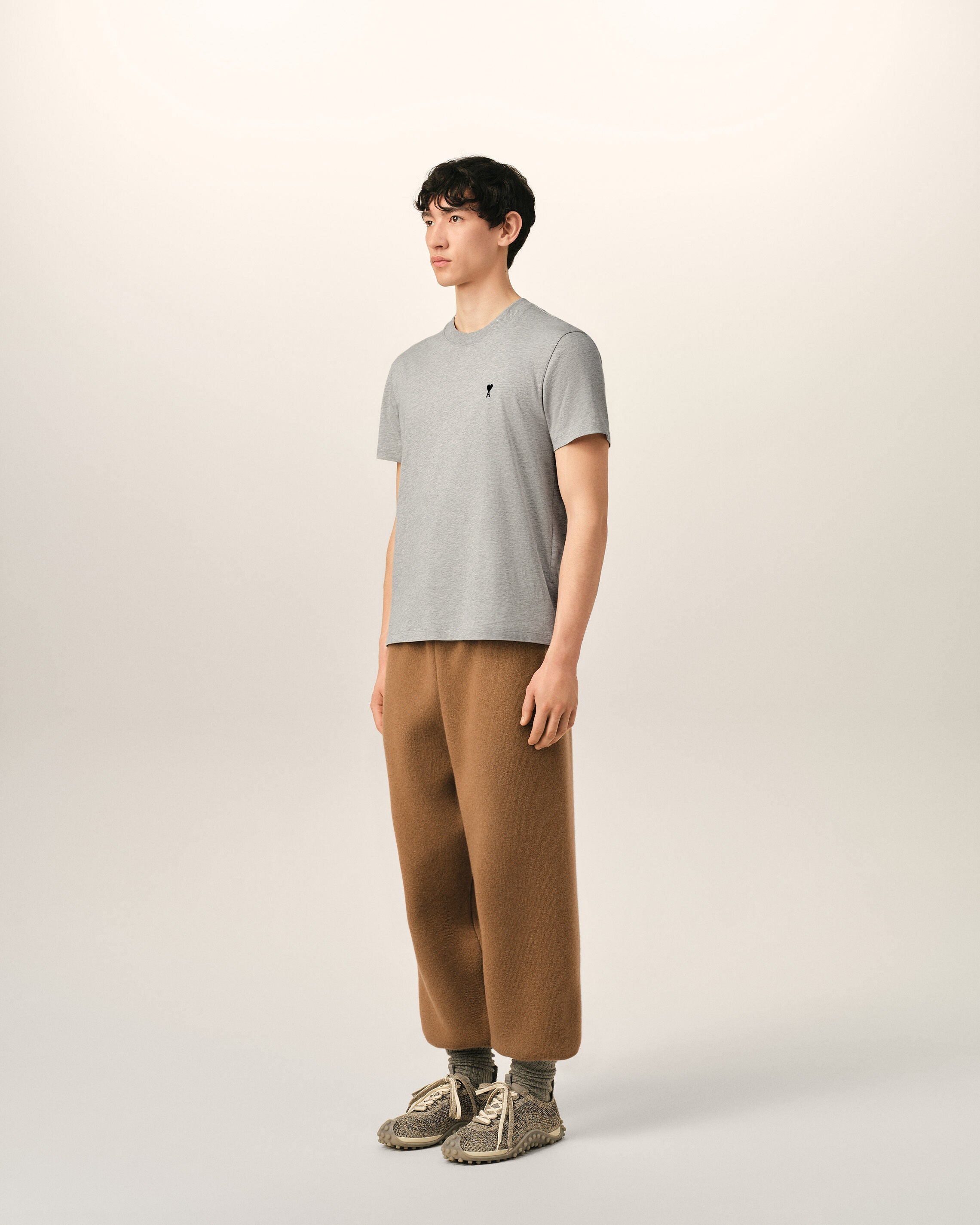 T-shirt gris en coton Ami de Coeur - 6