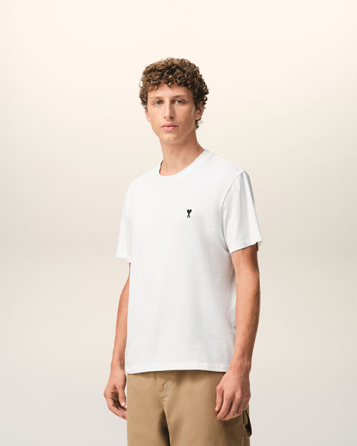 T-shirt Ami de Coeur in cotone bianco - 6 - Ami Paris