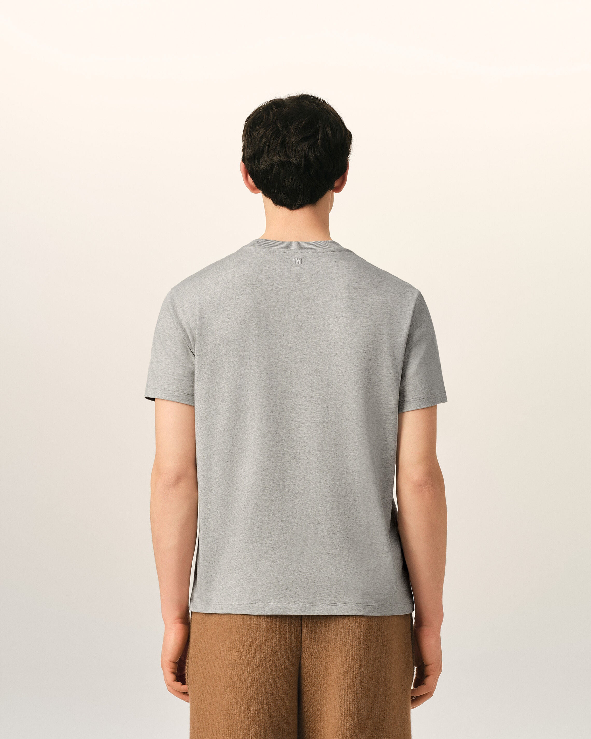 Amiparis tシャツ グレー グレー コットン Ami De Coeur Tシャツ ヘザーアッシュグレー | AMI PARIS