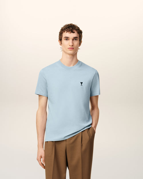 ブルー コットン Ami De Coeur Tシャツ - 1 - Ami Paris