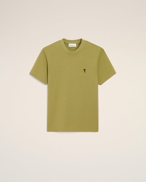 T-shirt Vert Ami De Coeur en Coton - 1 - Ami Paris