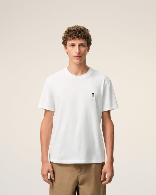 T-shirt Ami de Coeur in cotone bianco - 3 - Ami Paris