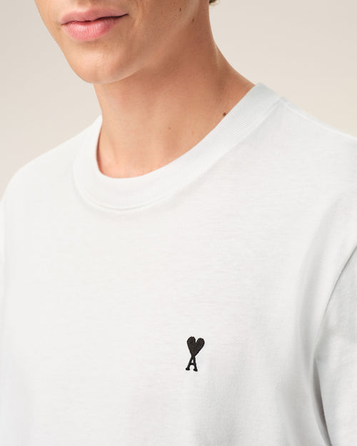 White Cotton Ami De Coeur T-shirt - Man - 4 - AMI Paris - Ami Paris