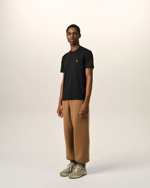 Black Cotton Ami De Coeur T-shirt - Man - 6 - AMI Paris - Ami Paris