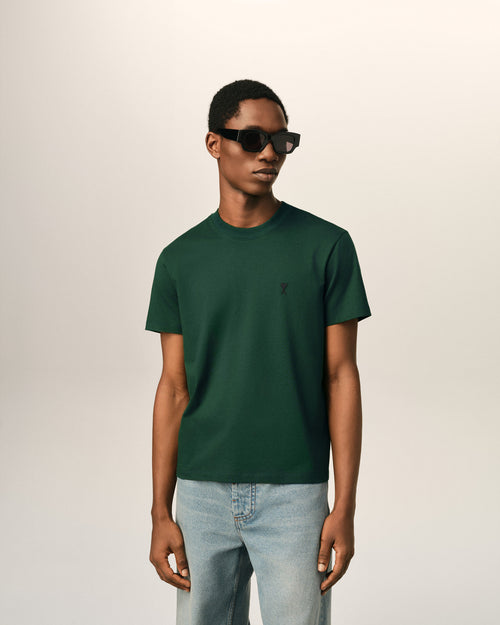 Camiseta Ami de Cœur de algodón verde - Hombre - 2 - AMI Paris - Ami Paris