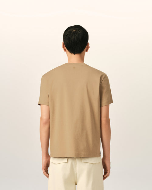 Ami de Coeur T-Shirt aus beigefarbener Baumwolle - Herren - 5 - AMI Paris - Ami Paris