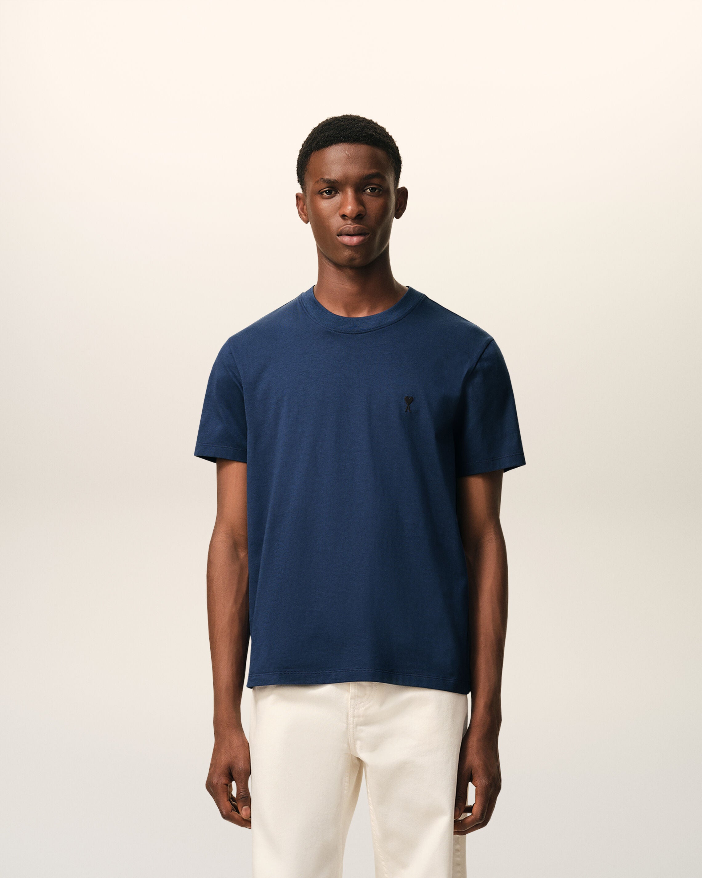 Blue Cotton Ami De Coeur T-shirt - 2