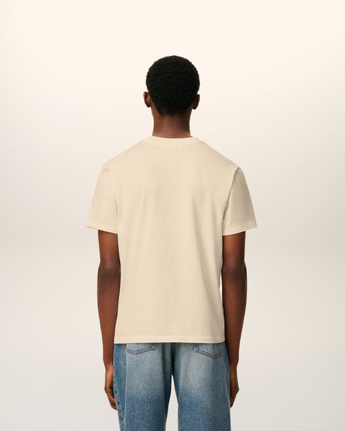 Beige Cotton Ami De Coeur T-shirt - Man - 4 - AMI Paris - Ami Paris
