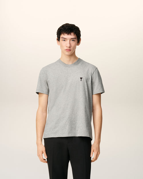 Grey Cotton Contrasted Adc Tshirt - Man - 2 - AMI Paris - Ami Paris