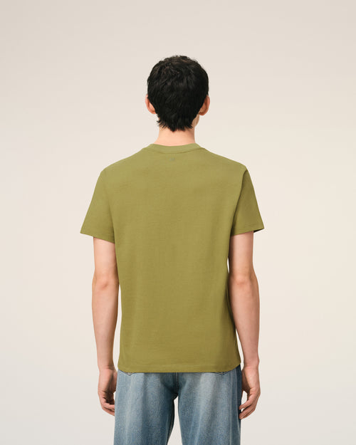 Green Cotton Ami De Coeur T-shirt - Man - 5 - AMI Paris - Ami Paris