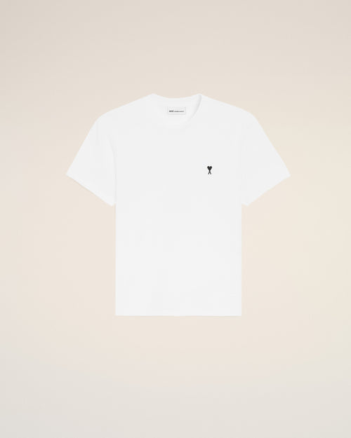 ホワイト コットン Ami De Coeur Tシャツ - 1 - Ami Paris
