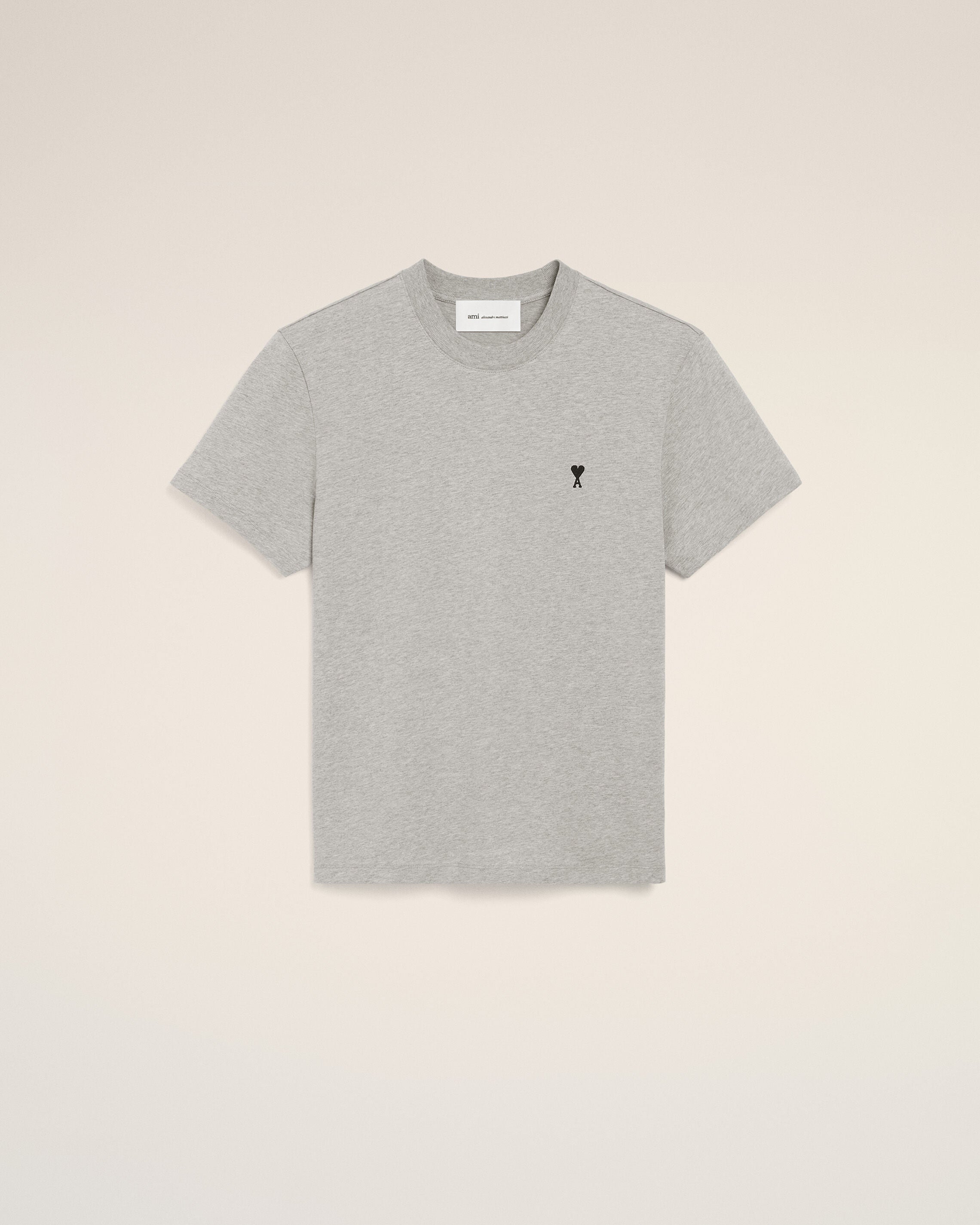 グレー コットン Ami De Coeur Tシャツ ヘザーアッシュグレー | AMI PARIS