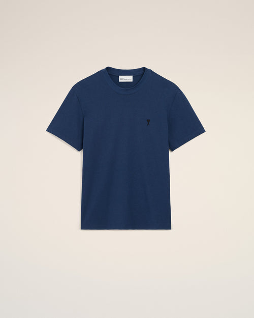 ブルー コットン Ami De Coeur Tシャツ - 1 - Ami Paris