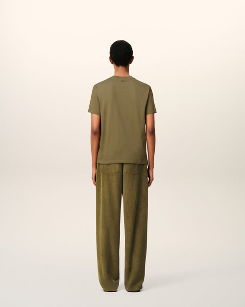 T-shirt Vert Ami De Coeur En Coton - 5 - Ami Paris