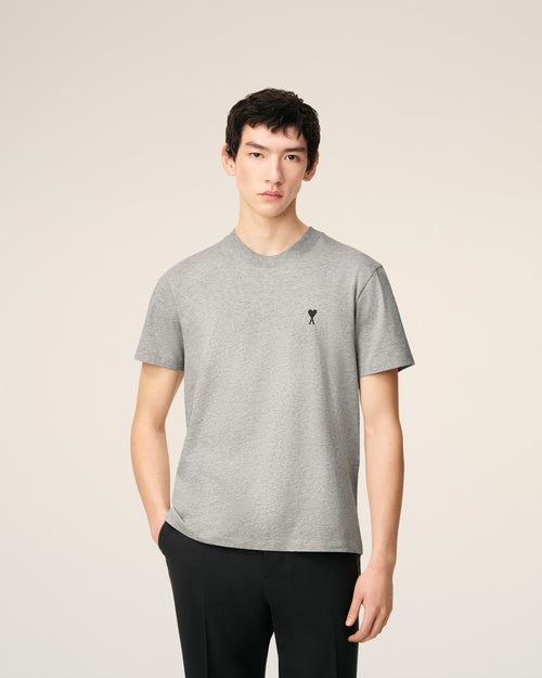 Grey Cotton Contrasted Adc Tshirt - Man - 2 - AMI Paris - Ami Paris