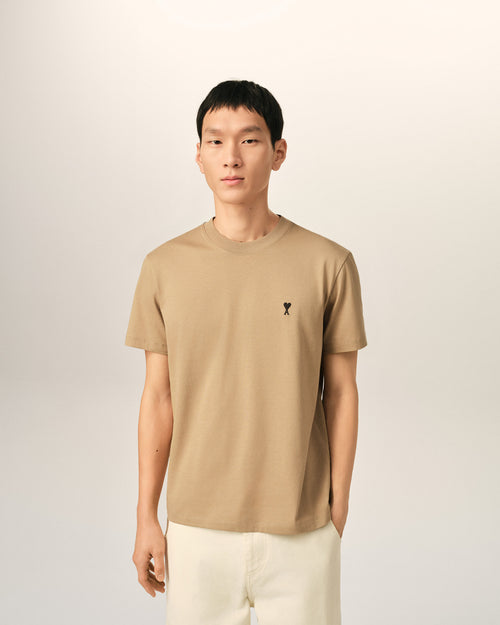Ami de Coeur T-Shirt aus beigefarbener Baumwolle - Herren - 2 - AMI Paris - Ami Paris