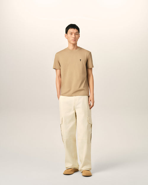 Ami de Coeur T-Shirt aus beigefarbener Baumwolle - Herren - 3 - AMI Paris - Ami Paris
