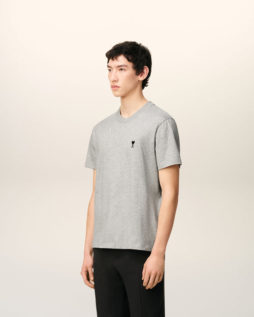 Grey Cotton Contrasted Adc Tshirt - Man - 5 - AMI Paris - Ami Paris