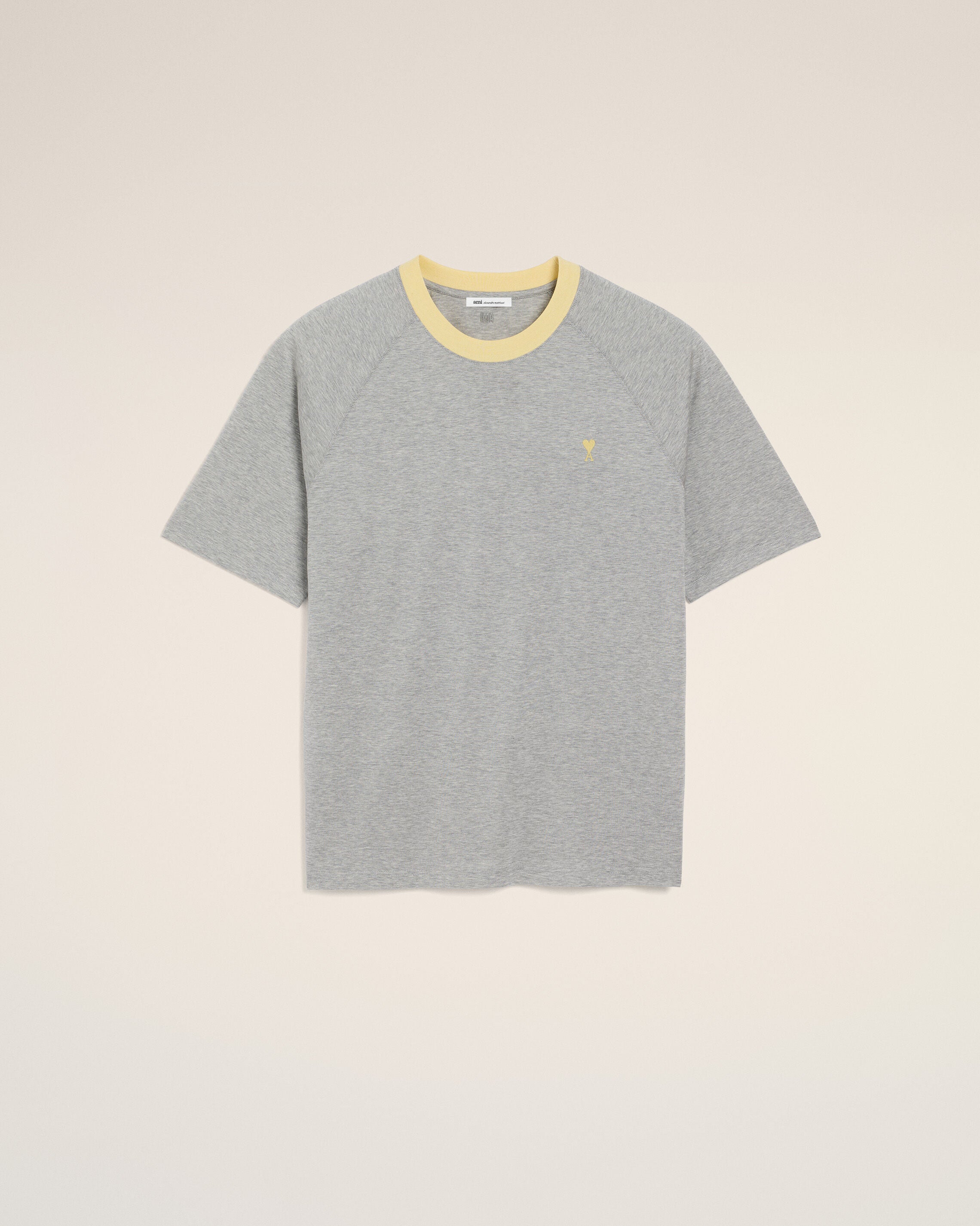 Grey Cotton Ami De Coeur T-Shirt - 1