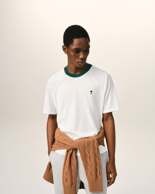 White Cotton Ami De Coeur T-Shirt - 2 - Ami Paris