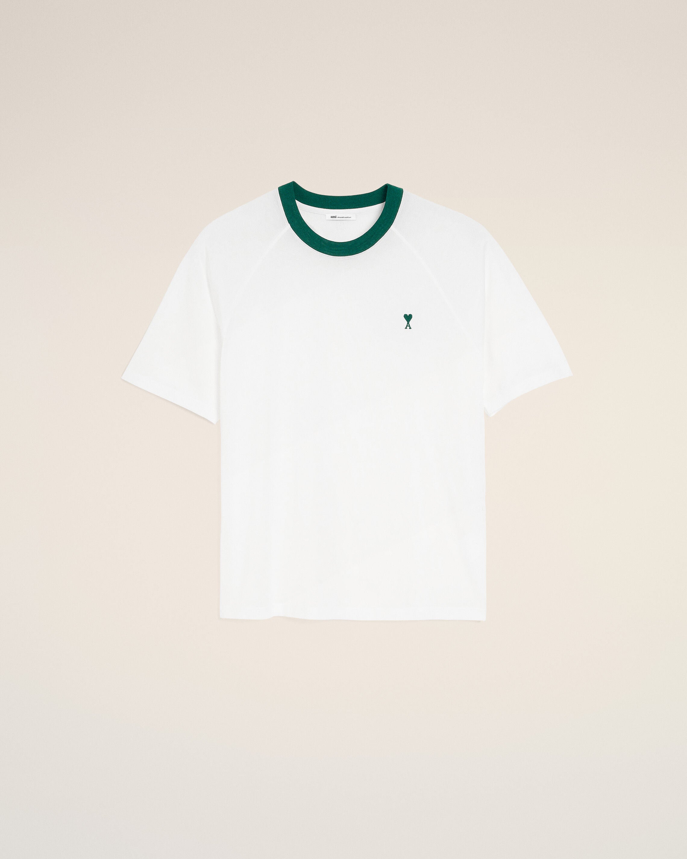 White Cotton Ami De Coeur T-Shirt - 1