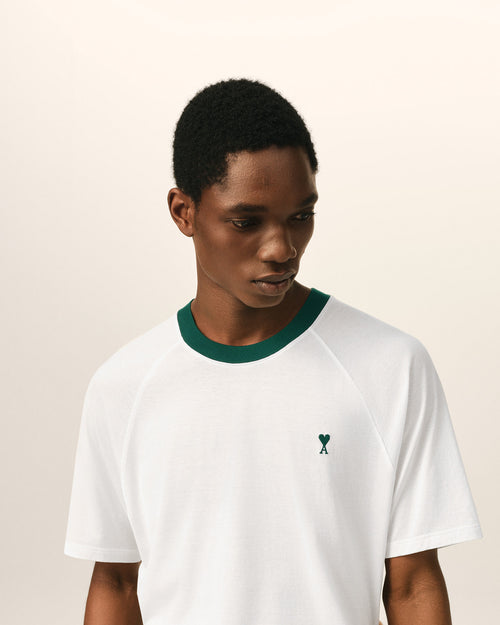 White Cotton Ami De Coeur T-Shirt - 1 - Ami Paris