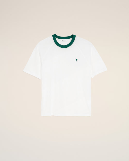 White Cotton Ami De Coeur T-Shirt - 1 - Ami Paris